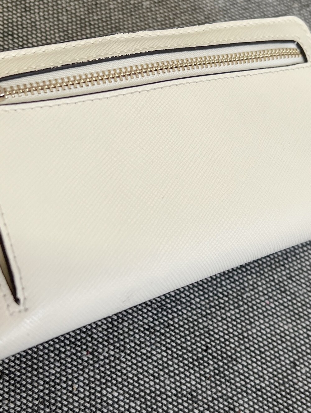 Pre Owned Kate Spade Large Slim Bifold Wallet Meringue - Picture 10 of 16